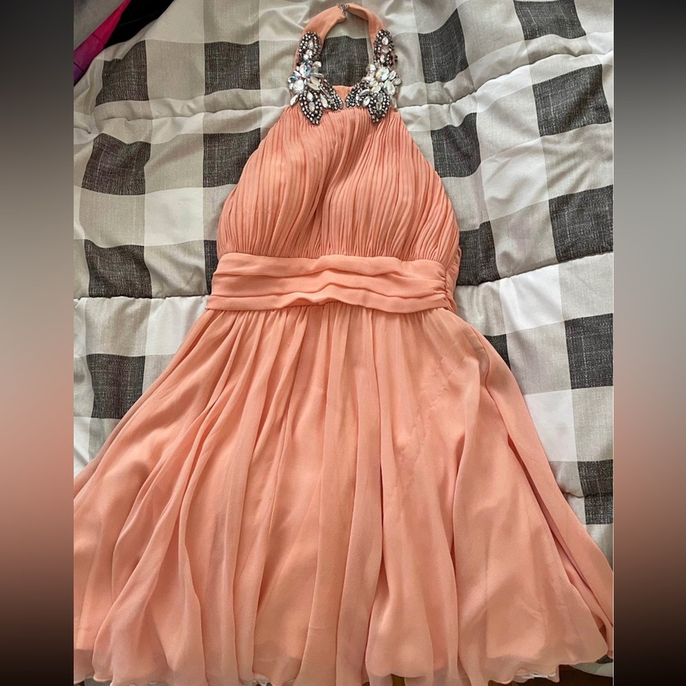 City Studio Coral Halter Dress